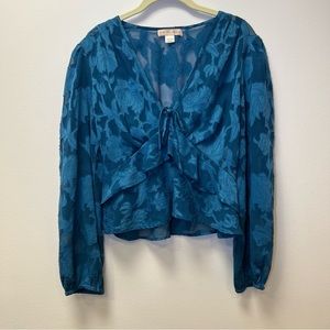 B.O.G Blue Floral Top